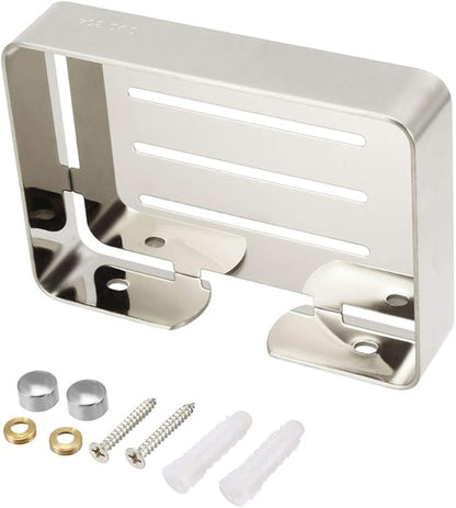 uxcell Soap Dish Holder Saver SUS304 Stainless Steel Wall Mounted Tray with Installation Kits Bright Silver for Shower Bathroom Tub and Kitchen Sink