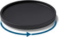 VERTORGAN Lazy Susan Organizer for Kitchen,Bamboo Turntable for Cabinet,Pantry,Vanity,Small（Black）