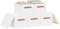 5 Pack Storage Baskets, Storage Boxes with Lids, Closet Organizers with Handles for Shoes Towels Books, White, 16.5 x 11.8 x 10.2 Inch