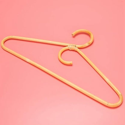 Rattan Clothes Hanger Style,Garments Organizer,Rack Adult Hanger,Room Decoration Hanger for Your Clothes.3 Pcs
