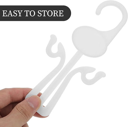 OSALADI 20pcs Shoe Hanger Drying Rack Plastic Slipper Organizer Hooks for Home and Retail Display, Hanging Shoe Rack Holder for Slipper Drying and Storage