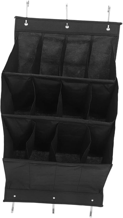 IMIKEYA Over Door Shoe Organizer Wall Mounted Storage Rack for Boots High Heels and Sneakers Breathable Compact Design for Spaces Easy Installation Without Tools