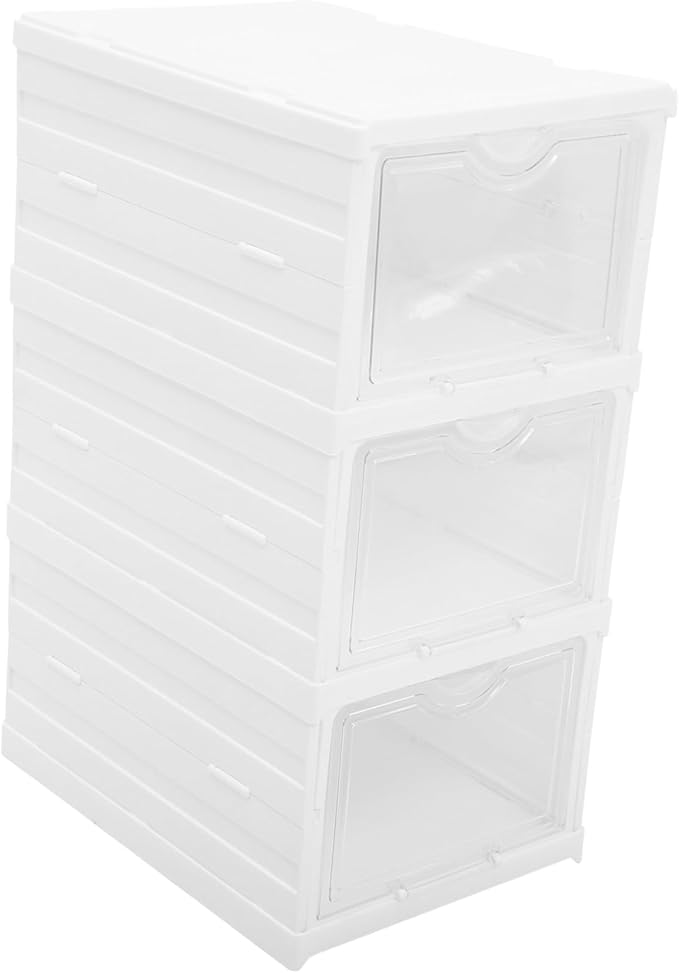 Garneck Shoe Storage Boxes Sneaker Boxes Stackable Storage Organizer Shoe Box Lid Pp Material Space-saving Easy to Find Clean Storage