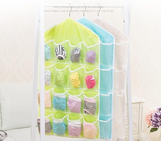 16 Pockets Hanging Bag for Shoes Accessories 75x41cm