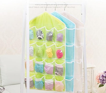 16 Pockets Hanging Bag for Shoes Accessories 75x41cm