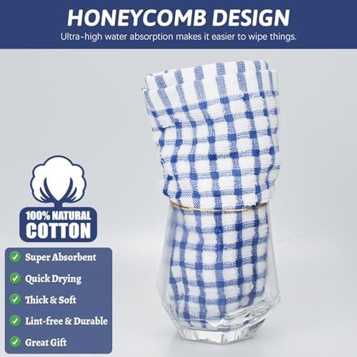 Nialnant 12 Pack Kitchen Dish Cloths,100% Cotton Kitchen Towels - Image 3