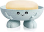 Soap Holder, Cute Soap Dish, Creative Lovely Bar Soap Tray Counter for Shower Bathroom Kitchen Countertop - Blue