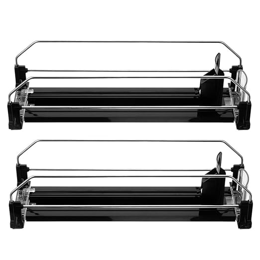 2pcs Automatic Pusher Soda Dispenser Refrigerator Drink Organizer for Cans Smooth Finish Easy to Install Suitable for Soda and Beer Compact Design for Fridge and Pantry