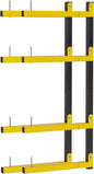 Lumber Storage Rack, Upgrade Cantilever Folding Lumber Rack Wall Mount, Metal 8 Level 32 Inch Plywood Scrap Wood Storage Rack