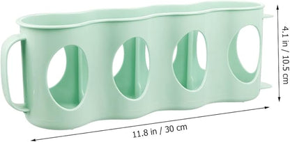 Holibanna 2pcs Hand Pull Beverage Can Organizer Section Plastic Storage Box Can Dispenser for Refrigerator Pantry and Kitchen Countertops Space-saving Design