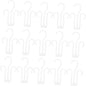 CHILDWEET 20pcs Multi-functional Shoes Rack Hangers Pack Drying Racks for Closet Shoe Organizer Hanging Hooks