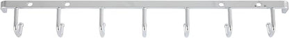 Rev-A-Shelf Sidelines 14" Closet Wall Hanging Mount for Belt, Scarf, or Tie Accessory Organization Rack Holder Hanger w/7 Hooks Chrome, BRCL-14NS-CR-1