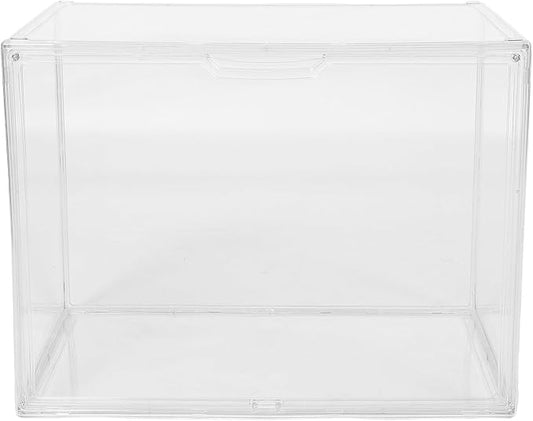 Acrylic Shoe Box Organizer 45x33x33cm Large Plastic Stackable Shoe Storage Container for Home Entryway Boot and Sneaker Display