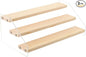 Tiered Spice Rack Acrylic Wood Board Spice Rack Organizer for Cabinet, Seasoning Organizer Spice Shelf, Space Saving Clear Stand Step Can Organizer for Kitchen Countertop Storage, 3 Tier