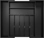 Utensil Organizer Silverware Drawer Organizer - Bamboo Expandable Cutlery Tray with Dividers for Utensil Holder Office Storage Makeup Desk Drawer Tool Organization W13.5"-19.5" x L17.5" x H2.5"(Black) | Expandable