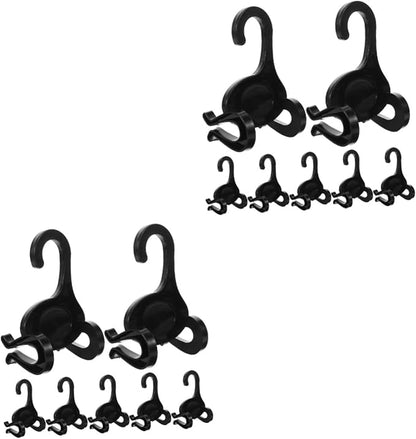 PRETYZOOM 20pcs Sneakers Hanging Hooks Plastic Shoe Storage Rack for Organizer Drying Organizer for Supermarket and Home
