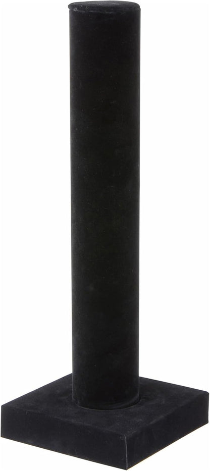 Plymor Black Velvet Vertical Bracelet Display Stand, 4.625" W x 13" H