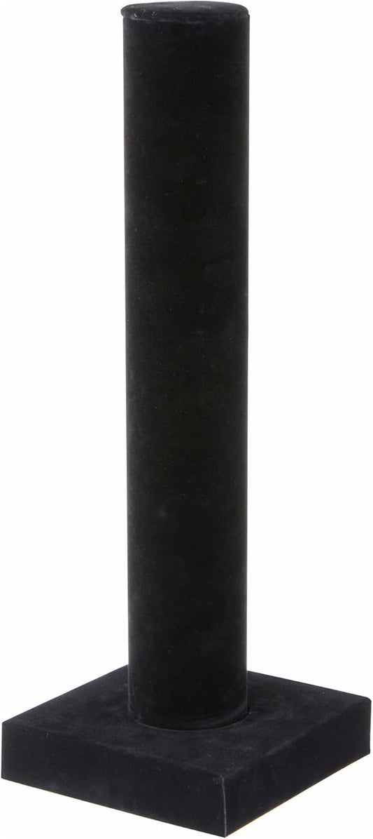 Plymor Black Velvet Vertical Bracelet Display Stand, 4.625" W x 13" H
