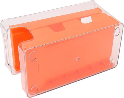 Soda Can Dispenser 2 Tier Soda Can Rack,for Pantry Refrigerator for Pantry Refrigerator (Orange)