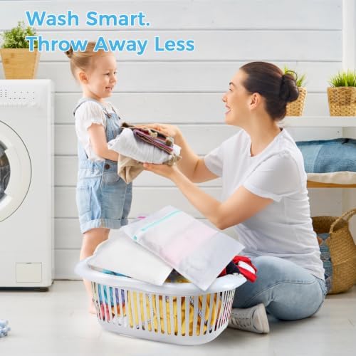 BAGAIL Laundry Bags Mesh Wash Bag for Intimates Lingerie and Delicates, 5Pcs (1XL,2L,2M) - Image 3