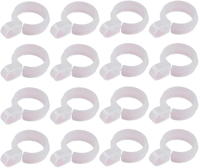 50 Pcs White Plastic Windproof Hanger Hooks Clothes Hanger Buckle Clip Laundry Hanging Hooks Closet Rod Hanging Tool for Drying Rack Suit Hangers Clothes Hangers