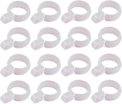 50 Pcs White Plastic Windproof Hanger Hooks Clothes Hanger Buckle Clip Laundry Hanging Hooks Closet Rod Hanging Tool for Drying Rack Suit Hangers Clothes Hangers