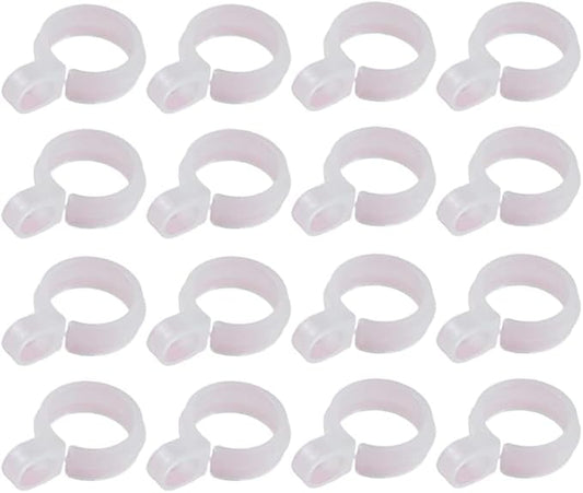50 Pcs White Plastic Windproof Hanger Hooks Clothes Hanger Buckle Clip Laundry Hanging Hooks Closet Rod Hanging Tool for Drying Rack Suit Hangers Clothes Hangers