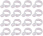 50 Pcs White Plastic Windproof Hanger Hooks Clothes Hanger Buckle Clip Laundry Hanging Hooks Closet Rod Hanging Tool for Drying Rack Suit Hangers Clothes Hangers