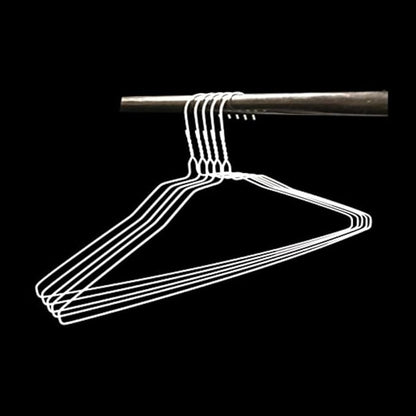 Royal Dry Clean Supply - Wire Hangers 18" Standard White Clothes Hangers T Shirt Hanger Pack of 10