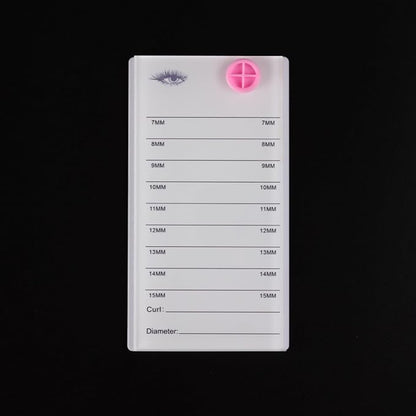 Acrylic Transparent Eyelash Storage Box, 8 Layers False Eyelashes Glue Pallet Holder Display Grafting Eye lashes Extension Close-Packed Display with 8 Pallets Clear Makeup Organizer (White)