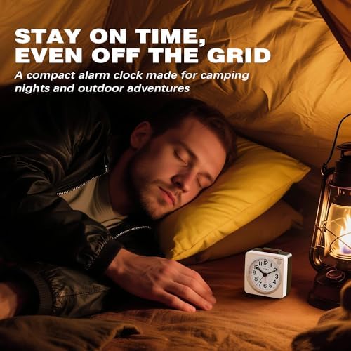 AYRELY® 2.6" × 1.4" Ultra Small Battery Operated Analog Travel Alarm Clock - Image 5