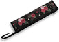 COEQINE Travel Silverware Holder Case Flatware Organizer For Drawer 11 Inch Wide and 2.7 Inch Carrying Bag Storage Case For Knife Fork Spoon, Red Rose Floral Retro Style