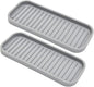 Silicone Sponge Holder 2 Pack, Dish Soap Holder for Kitchen Counter, Waterproof Sponge Soap Tray for Kitchen Sink Bathroom, Multipurpose Sink Caddy Organizer for Soap Dispenser Light Grey
