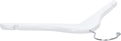 Quality 12 Inch White Kids Wooden Hangers - Children Hangers with Multifunctional Notches & 360 Degree Swivel Chrome Hook - Kid Coat Hangers for Clothes Size 8 and Smaller (White, 20)