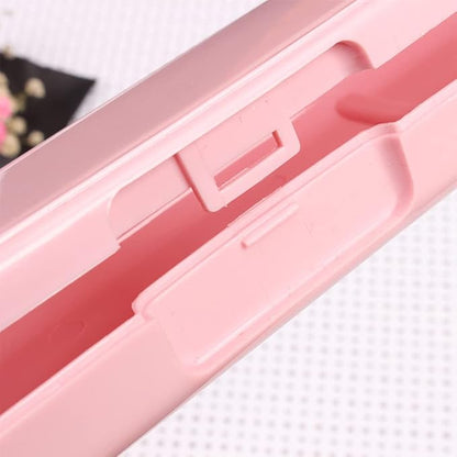 Kakalote 2 Pcs Portable Cutlery Case, Simple Reusable Camping Cutlery Case for Travelling, Work and School (Blue+Pink)