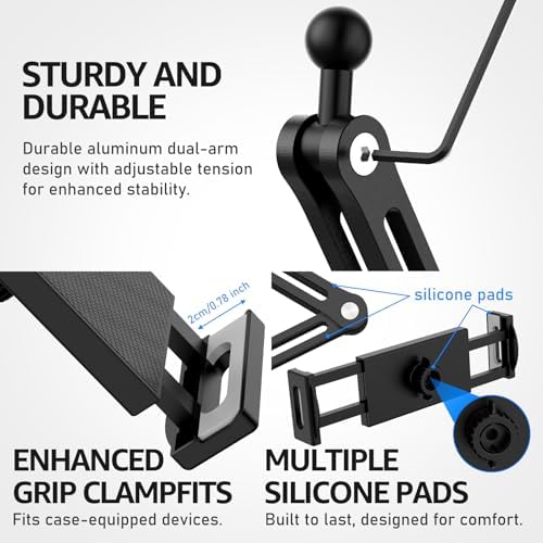 Urmust Ipad Wall Mount Stand Tablet Wall Mount Holder, 4.7-13" - Image 4