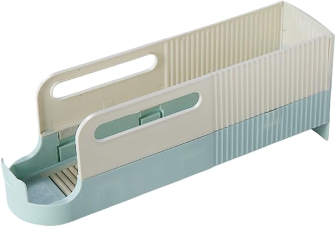 Drink Organizer For Fridge, Automatic Rolling Access, 34x8.1x12.5cm, Refrigerator Can Holder, Beverage Storage Rack, Space-Saving Design, For Kitchen Pantry Bar