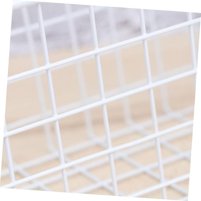 VICASKY White Hanging Storage Rack Over Door Basket for Kitchen Cabinet Bathroom Office Ventilated Organizer with Easy Installation Rust Resistant Saving Storage