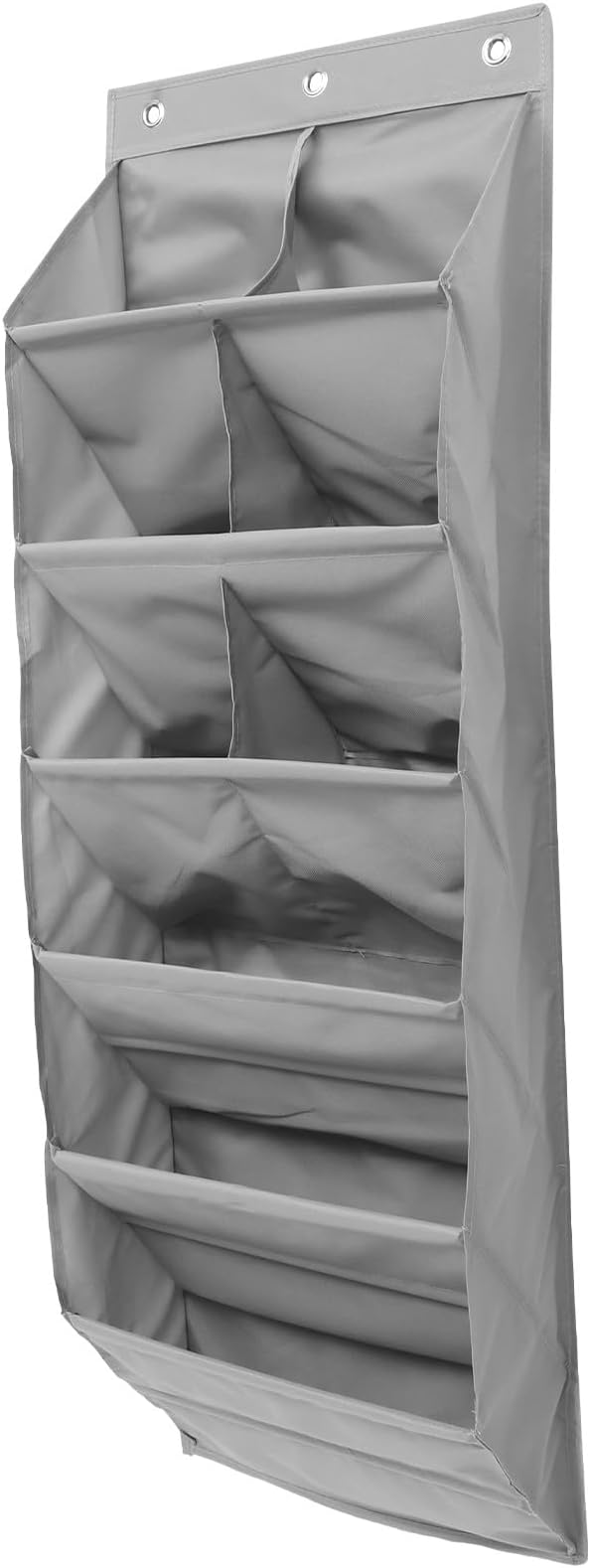 Uonlytech over the Door Organizer Wall Storage Bag Gray 9-Compartment Non-Woven Hanging Storage Pouch for Household Sundries Large Capacity Hanging Closet Organizer