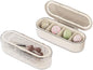 Makeup Brush Holder Organizer, Clear Acrylic Makeup Sponges Organizer, Cosmetic Storage Case with Lid, Display Case for Vanity