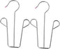 2pcs Stainless Steel Shoe Drying Rack Non-Slip Hanging Shoe Organizer for Balcony and Closet Heavy Duty Windproof Design