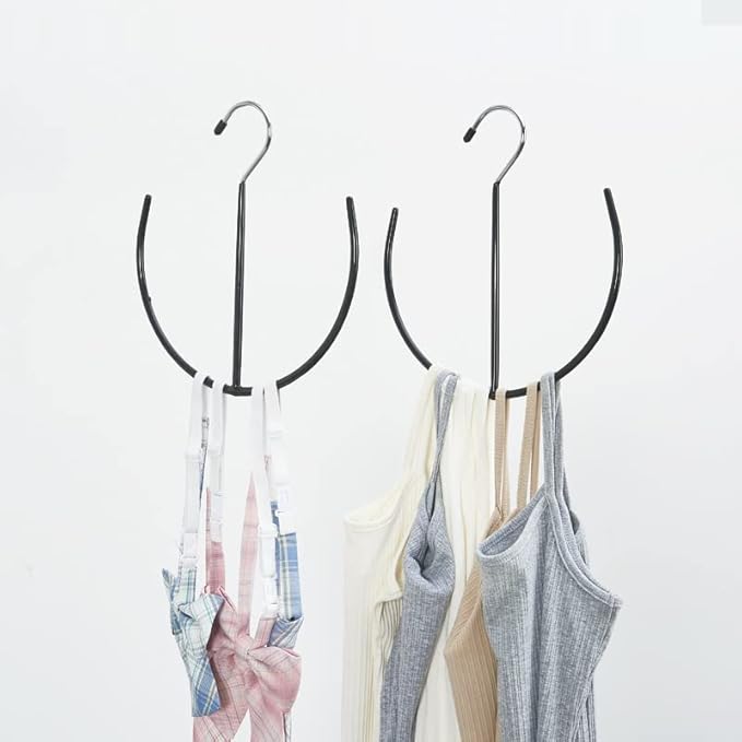 Multi-Purpose Semicircle Belt Hangers Tie,Scarf Ring Hanger,Non Slip Non Slip Organizer Hangers Hook Rack for Ties, Scarves, Shawls,Shoes - 3 Pack