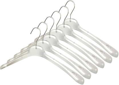 All Hung Up Hangers Plastic Coat Hangers, Clothes Hangers (Smokey Clear, 100pk)