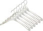 All Hung Up Hangers Plastic Coat Hangers, Clothes Hangers (Smokey Clear, 12pk)