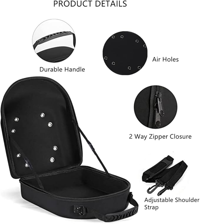 Hat Travel Case, Hat Storage for Baseball Caps, Hat Organizer Box Storage for Cap, Caps Carrier Ball Hat Holder for 6 Caps, Travel Hat Display Carrier Bag