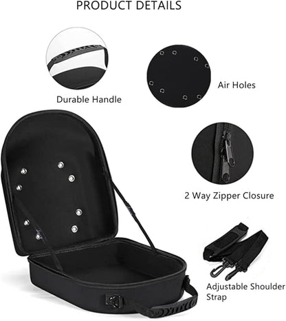 Hat Travel Case, Hat Storage for Baseball Caps, Hat Organizer Box Storage for Cap, Caps Carrier Ball Hat Holder for 6 Caps, Travel Hat Display Carrier Bag