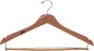Household Essentials CedarFresh Cedar Coat Hangers, Pack of 4, 100% Eastern Red Cedar, Lockable Crossbar, Slip-Resistant Notches, and Chemical-Free Moth Deterrent, Non-Staining, Natural