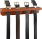 PH PandaHall Belt Hanger for Closet, Wooden Belt Organizer Wall Mount Belt Holder Rack with Screws for 8 Belts Storage Closet Entryway Home Decoration Men Gift, 15.7x2.5x2.2inches