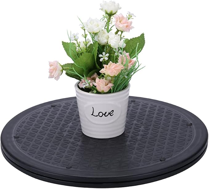 12 Inch Heavy Duty Rotating Swivel Steel Ball Bearings Stand Monitor/TV/Turntable/Lazy