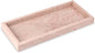 Marble Bathroom Vanity Tray, Natural Luxury Vanity Home Kitchen Bathroom Table Tray, Stone Decorative Countertop Dresser Trays for Key Coffee Perfume Jewelry Makeup (Pink/Cream Rose, 12"x 5" x1.2")